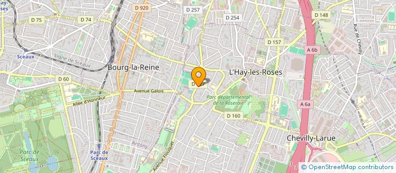 localisation de l'entreprise SYND.COPR. 34 AV HENRI BARBUSSE à L'HAY-LES-ROSES