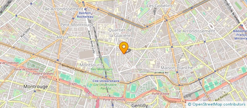 localisation de l'entreprise SYND.COPR. 34 RUE BOUSSINGAULT  75013 PA  PARIS