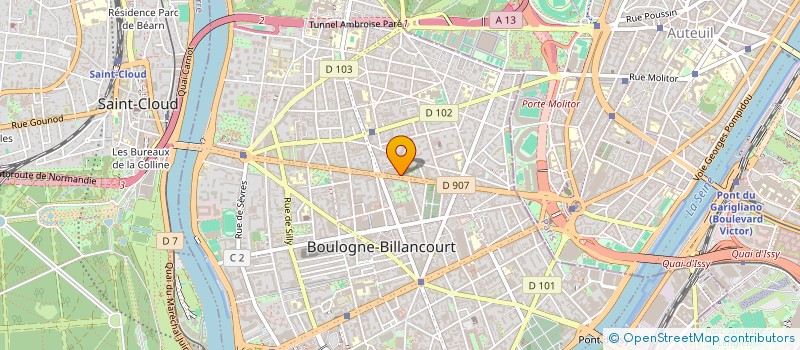 localisation de l'entreprise SYND.COPR. 34 RUE DE SILLY BOULOGNE à BOULOGNE-BILLANCOURT