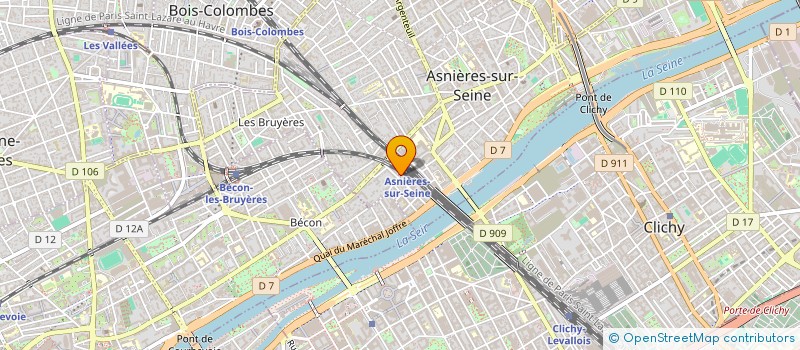 localisation de l'entreprise SYND.COPR. 34 RUE GABRIEL PERI 92 COLOM  ASNIERES-SUR-SEINE