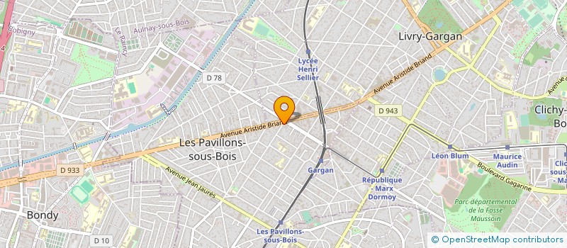localisation de l'entreprise SYND.COPR. 35 37 RUE FRANCOIS VILLON 9 à LES PAVILLONS-SOUS-BOIS