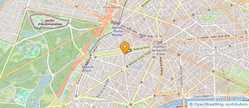localisation de l'entreprise SYND.COPR. 35 AV FOCH PARIS 16  REP PAR  PARIS