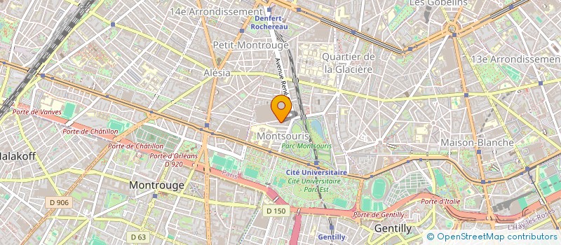 localisation de l'entreprise SYND.COPR. 35 AV. REILLE 75014  PARIS RE  PARIS