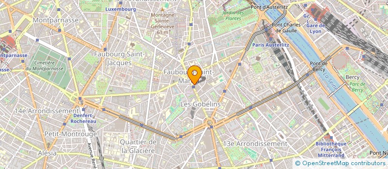 localisation de l'entreprise SYND COPR 35 AVENUE DES GOBELINS 75013 PARIS  PARIS