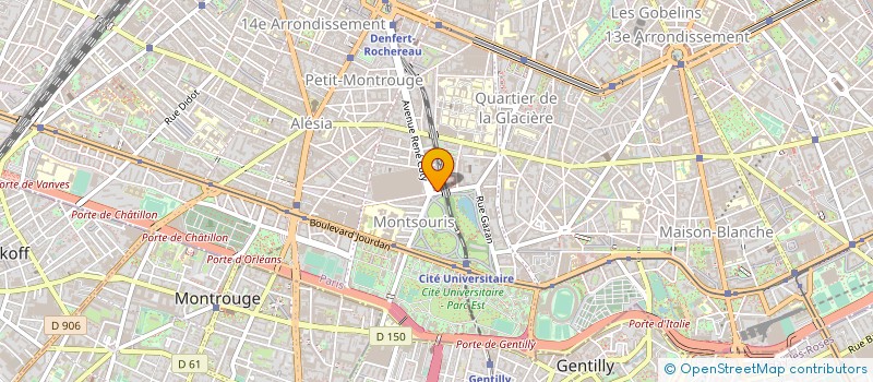 localisation de l'entreprise SYND COPR 35 B  AV REILLE  PARIS