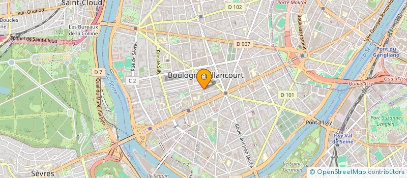 localisation de l'entreprise SYND.COPR. 35 RUE DE LA TOURELLE 92100 B à BOULOGNE-BILLANCOURT