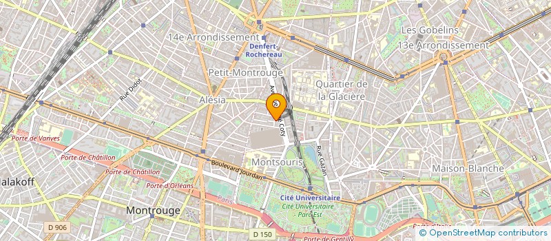 localisation de l'entreprise SYND.COPR. 35 RUE DES ARTISTES  PARIS 14  PARIS