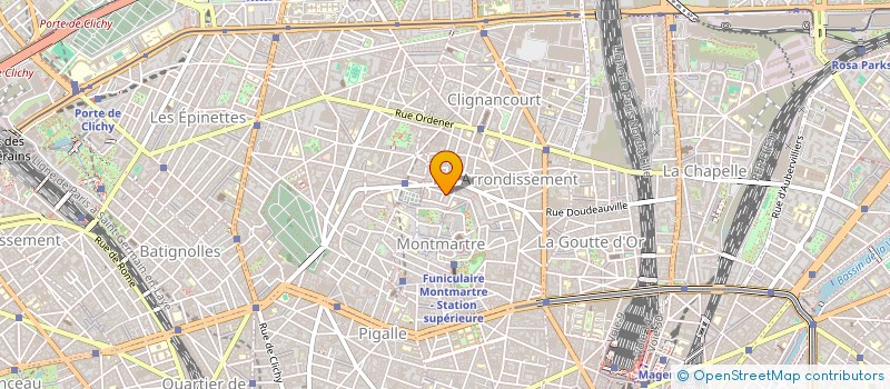 localisation de l'entreprise SYND.COPR. 35 RUE LAMARCK PARIS 18 REP P  PARIS
