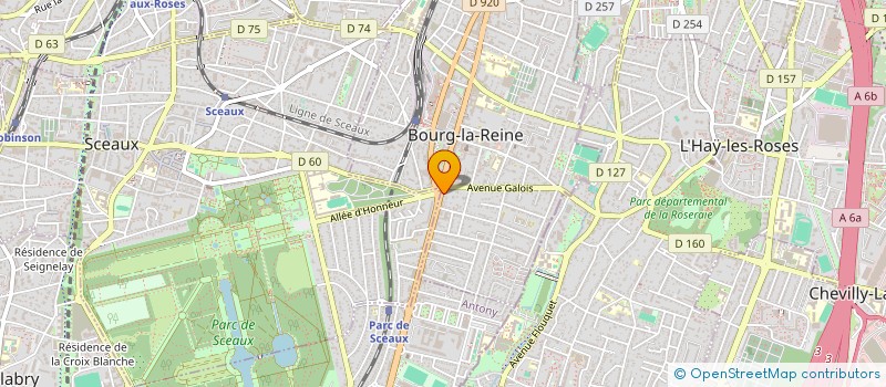 localisation de l'entreprise SYND.COPR. 354 AV DE LA DIVISION LECLERC à BOURG-LA-REINE