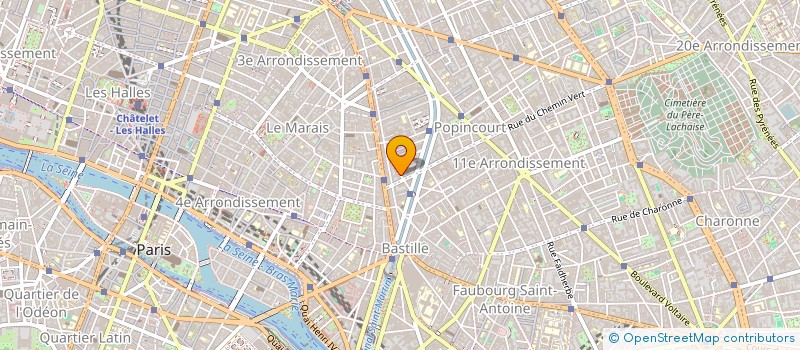 localisation de l'entreprise SYND.COPR. 35B 37 RUE ST SABIN  75011 PA  PARIS