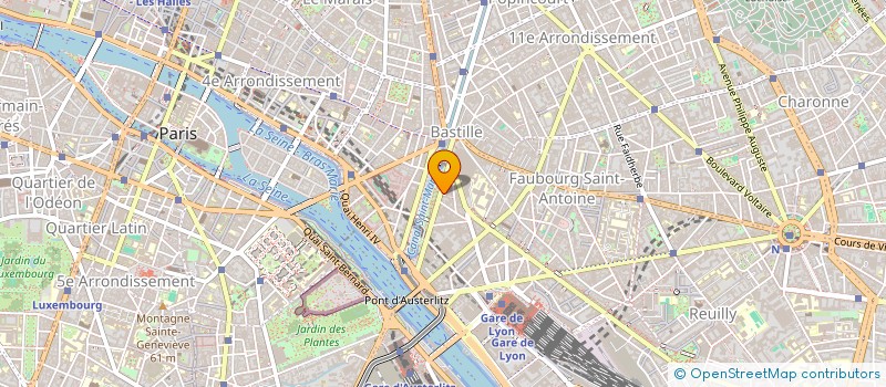 localisation de l'entreprise SYND.COPR. 36 BD DE LA BASTILLE 75012 PA  PARIS