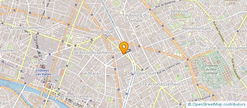 localisation de l'entreprise SYND.COPR. 36 BD VOLTAIRE 75011 PARIS RE  PARIS