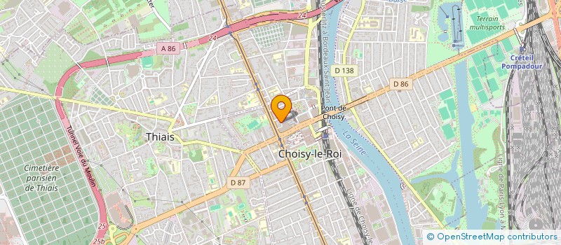 localisation de l'entreprise SYND.COPR. 36 RUE AUGUSTE BLANQUI à CHOISY-LE-ROI