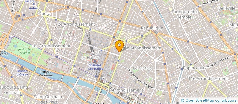 localisation de l'entreprise SYND.COPR. 36 RUE DE MONTMORENCY 75003 P  PARIS