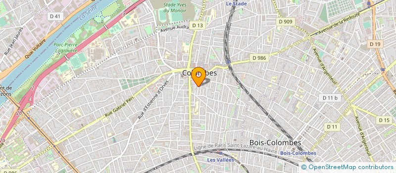 localisation de l'entreprise SYND.COPR. 36 RUE DES VALLEES 92 COLOM à COLOMBES