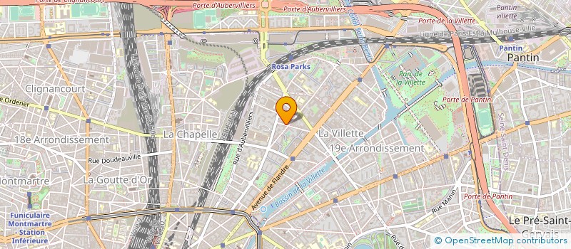 localisation de l'entreprise SYND.COPR. 36 RUE MATHIS 75019  PARIS RE  PARIS