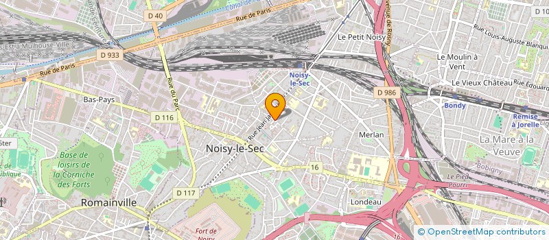localisation de l'entreprise SYND.COPR. 37 37B RUE PIERRE BROSSOLETTE à NOISY-LE-SEC