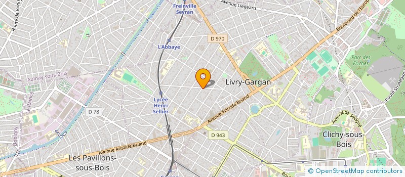 localisation de l'entreprise SYND.COPR. 37 39 39B ALL DANTON 93 LES P  LIVRY-GARGAN