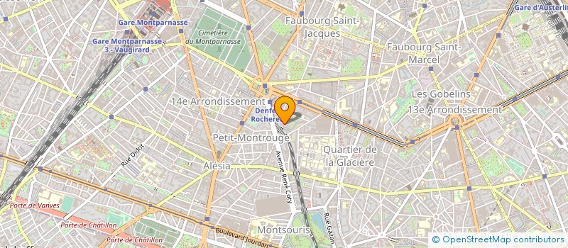 localisation de l'entreprise SYND.COPR. 37 39 RUE DE LA TOMBE ISSOIRE  PARIS