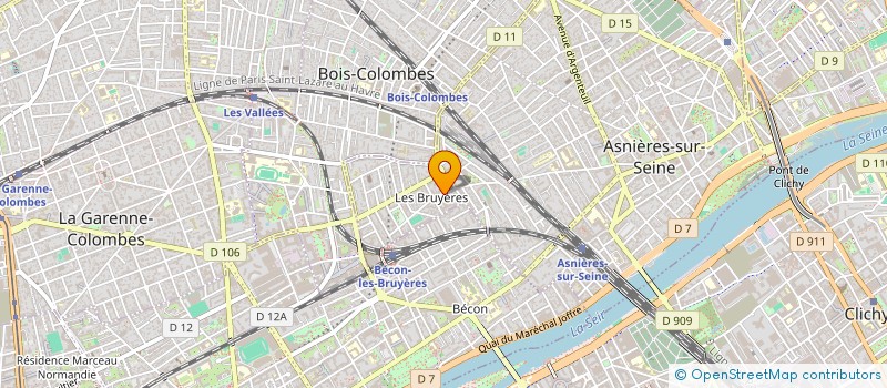 localisation de l'entreprise SYND.COPR. 37 39 RUE PARMENTIER  ASNIERES-SUR-SEINE