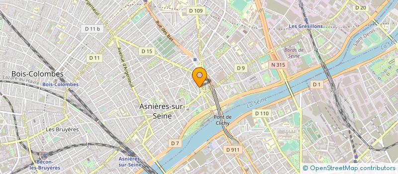 localisation de l'entreprise SYND.COPR. 37 BD VOLTAIRE       ASNIERES  ASNIERES-SUR-SEINE