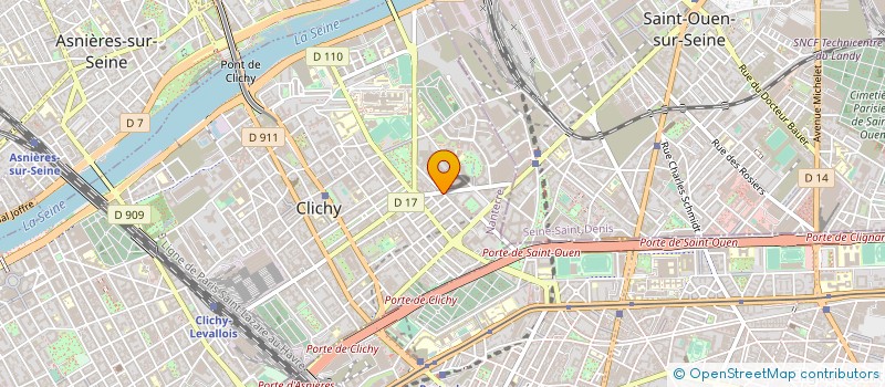localisation de l'entreprise SYND COPR 37 R DE BELFORT CLICHY à CLICHY