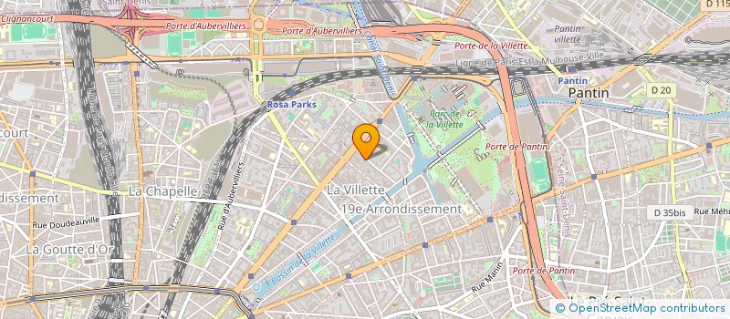 localisation de l'entreprise SYND.COPR. 37 RUE DE NANTES PARIS 19 REP  PARIS