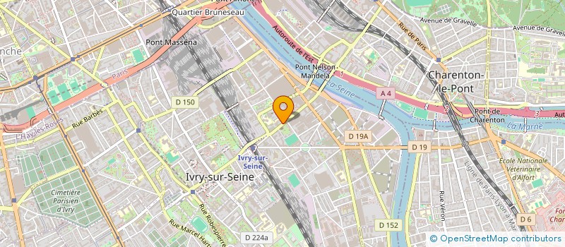 localisation de l'entreprise SYND.COPR. 37 RUE DENIS PAPIN 94 IVRY à IVRY-SUR-SEINE
