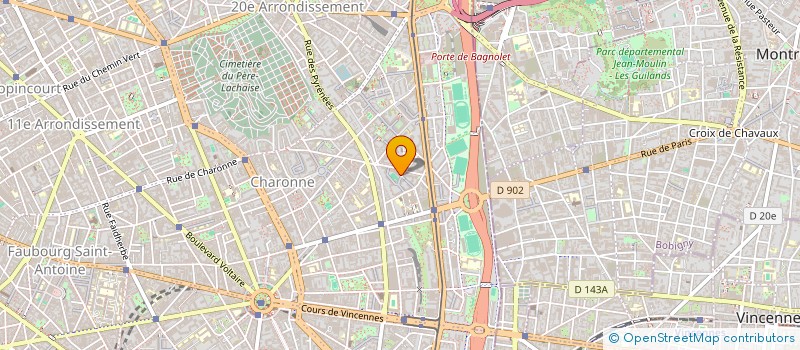 localisation de l'entreprise SYND.COPR. 37 RUE DES RASSELINS 75020 PA  PARIS