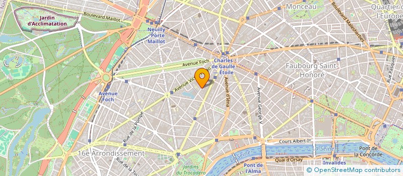 localisation de l'entreprise SYND COPR 38 40 42 RUE LAURISTON 75016 P  PARIS