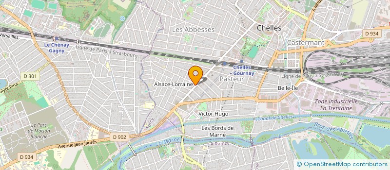 localisation de l'entreprise SYND COPR 38 AV FOCH à CHELLES