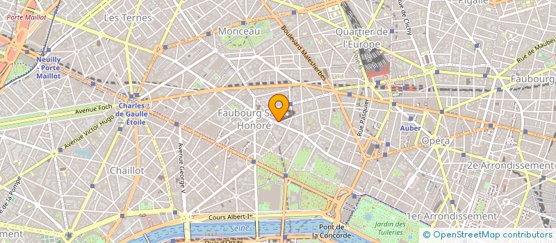 localisation de l'entreprise SYND.COPR. 38 RUE DE PENTHIEVRE 75008 PA  PARIS