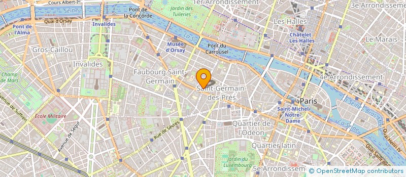 localisation de l'entreprise SYND.COPR. 38 RUE DES SAINTS    PERES 75  PARIS