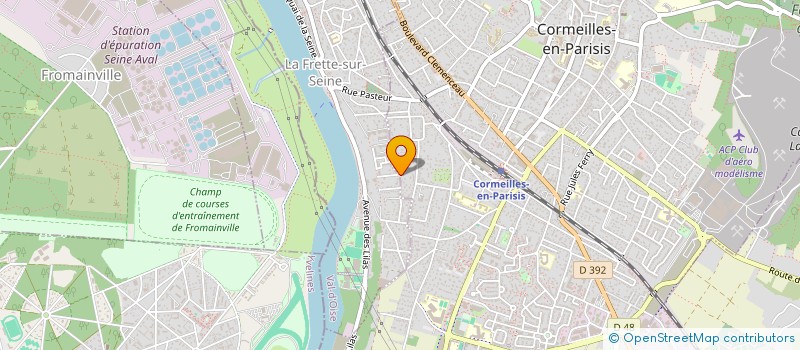 localisation de l'entreprise SYND.COPR. 38 RUE DU PROFESSEUR CALMETTE  LA FRETTE-SUR-SEINE