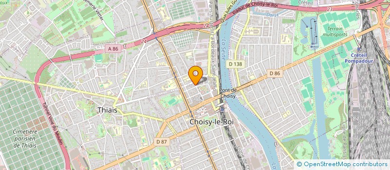 localisation de l'entreprise SYND.COPR. 38 RUE EMILE ZOLA à CHOISY-LE-ROI