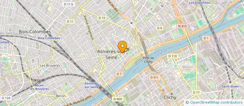 localisation de l'entreprise SYND.COPR. 380 AV D ARGENTEUIL  92 ASNIE  ASNIERES-SUR-SEINE