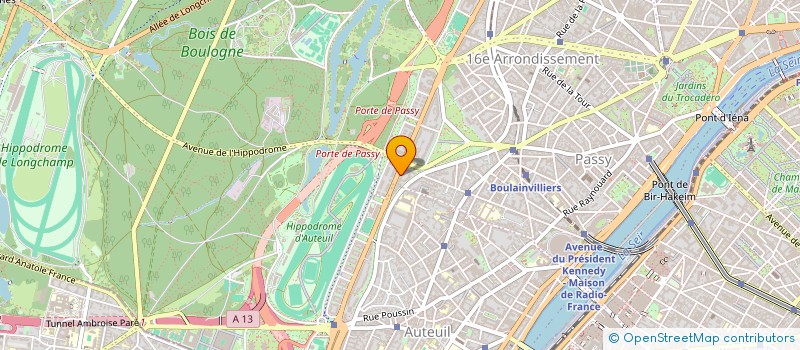 localisation de l'entreprise SYND.COPR. 39 41 BD SUCHET 75016 PARIS R  PARIS