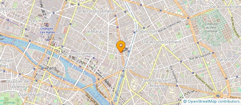 localisation de l'entreprise SYND.COPR. 39 BD BEAUMARCHAIS   75003 PA  PARIS