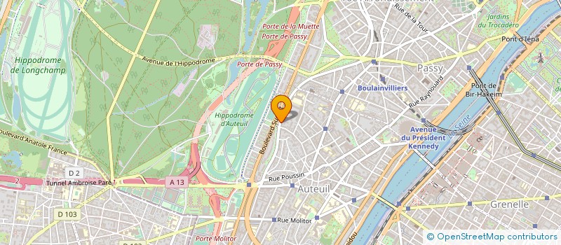 localisation de l'entreprise SYND.COPR. 39 BD DE MONTMORENCY 75016 PA  PARIS