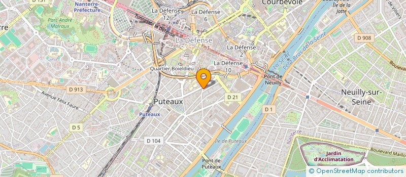 localisation de l'entreprise SYND.COPR. 39 BIS RUE ROUSSELLE 92 PUTEA  PUTEAUX