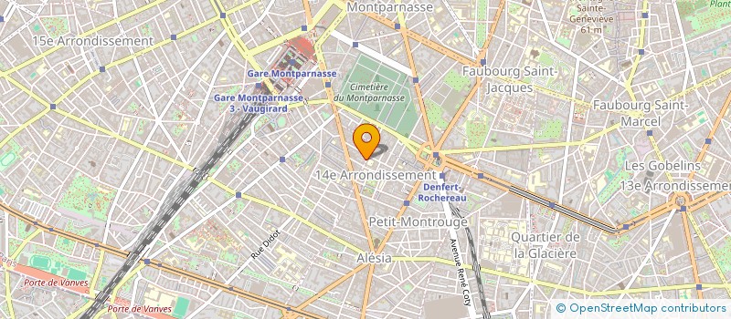 localisation de l'entreprise SYND.COPR. 39 RUE LIANCOURT     75014 PA  PARIS