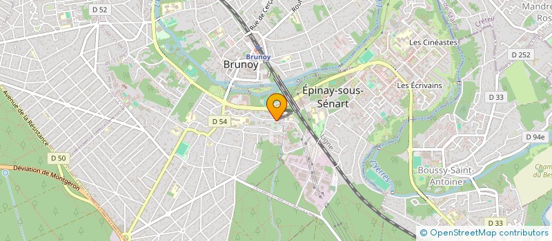 localisation de l'entreprise SYND COPR 4 20 22 AV MAL DAVOUT à BRUNOY