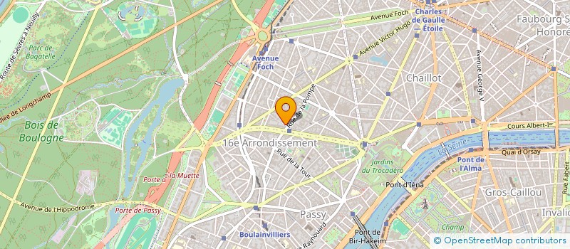 localisation de l'entreprise SYND.COPR. 4-6 HAMEAU BERANGER  75016 PA  PARIS