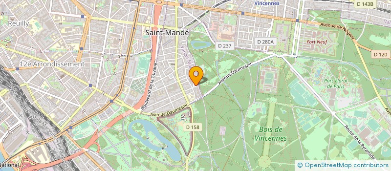 localisation de l'entreprise SYND.COPR. 4 AV DE LA PELOUSE 94ST MANDE à SAINT-MANDE