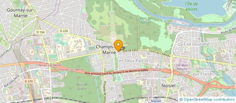 localisation de l'entreprise SYND.COPR. 4 AV SAMBRE ET MEUSE 93 GA1N à CHAMPS-SUR-MARNE