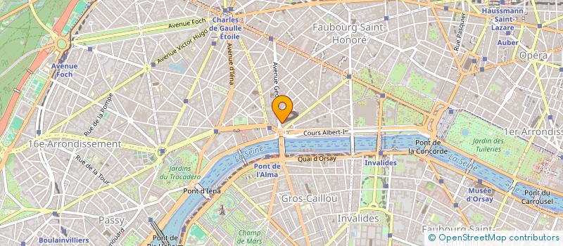 localisation de l'entreprise SYND.COPR. 4 AVE GEORGE V 75008 PARIS RE  PARIS
