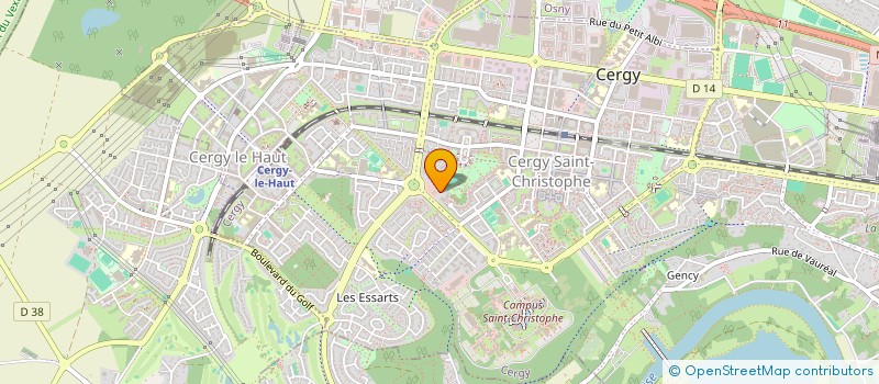 localisation de l'entreprise SYND COPR 4 B RUE PARABOLE 95800 CERGY  CERGY