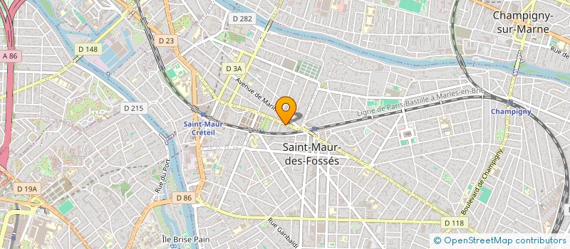 localisation de l'entreprise SYND.COPR. 4 BD DE CRETEIL 94   SAINT MA à SAINT-MAUR-DES-FOSSES