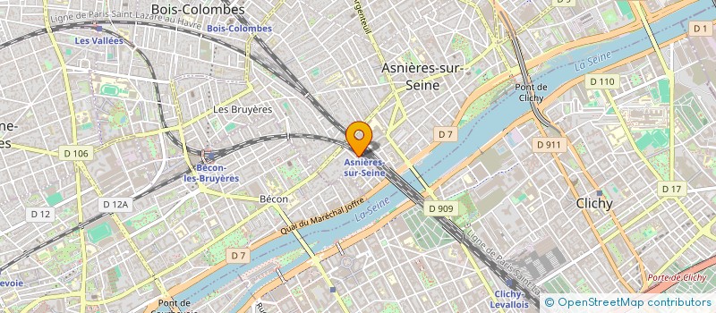 localisation de l'entreprise SYND.COPR. 4 BIS BD VOLTAIRE    ASNIERES  ASNIERES-SUR-SEINE