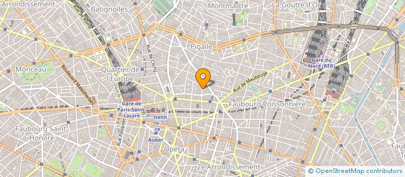 localisation de l'entreprise SYND.COPR. 4 PL GUSTAVE TOUDOUZE 75009 P  PARIS